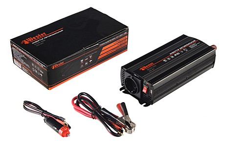 Преобразователь инверторный Wester MSW600 12-220В+USB 600Вт модиф.синус