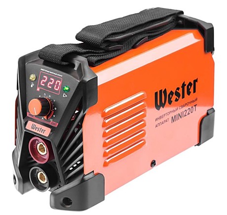 Сварочный аппарат WESTER MINI 220T инверторный  30-220A 155В ПВ60% 1.6-5.0мм