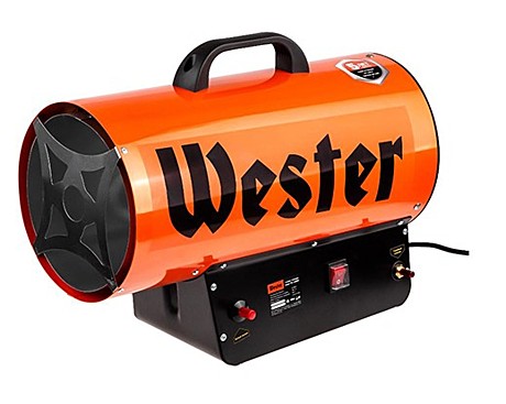 Тепловая газовая пушка WESTER TG-35000  35кВт 700м3/ч 2,18кг/ч 315м2