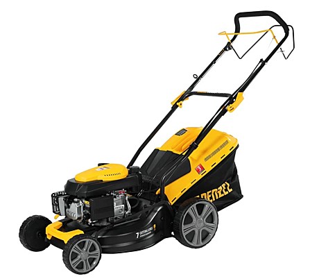 Газонокосилка бензиновая Denzel GLD-460SP, 146 куб.см., 4,5 л.с., самох(1 вперед)., 46 см, 50 л