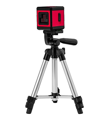 Лазерный уровень MTX XQB RED Pro SET, 10 м, красный луч, батарейки, штатив