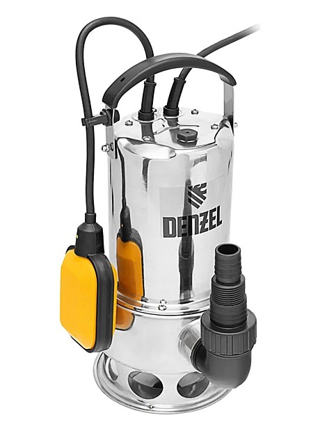 Насос дренажный Denzel DPL800X, 800 Вт, подъем 7 м, 16500 л/ч для грязной воды