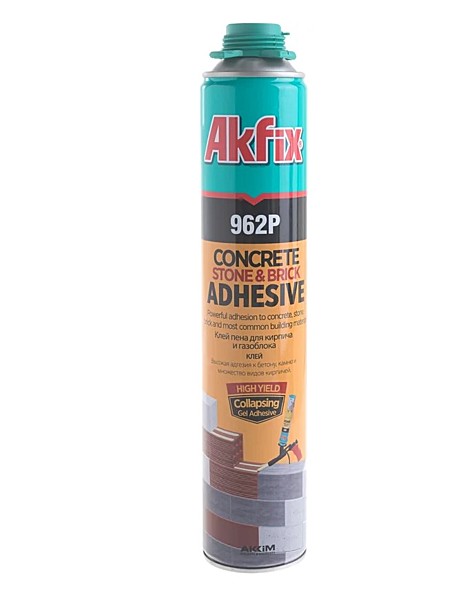 Akfix 962P Всесезонная клей - пена для кирпича и газоблока, 800 мл., шт FA962