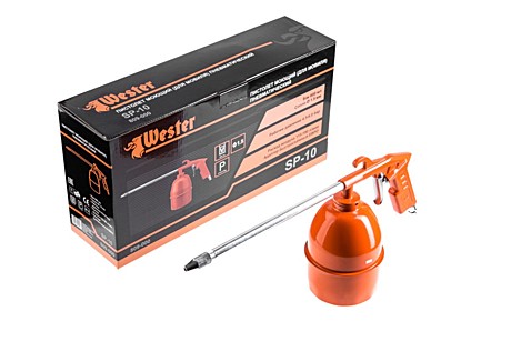Пистолет для мовиля WESTER SP-10   бак нижний, алюм,  0.6л, 1.5мм