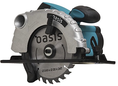 Пила циркулярная Oasis PC-160 1200Вт, диск 160мм, пропил 55мм, 4600 об/м
