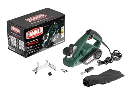 Рубанок Hammer Flex RNK600  600Вт 17000об/мин нож 82мм срез 1-2мм