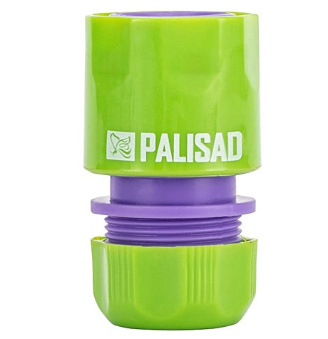Соединитель Palisad пластмассовый, быстросъемный для шланга 1/2 66135
