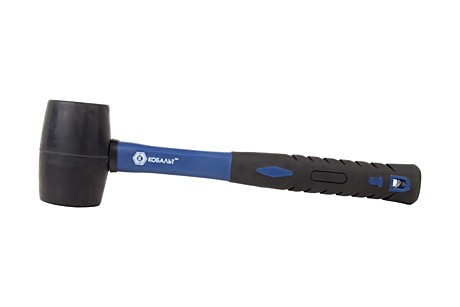 Киянка КОБАЛЬТ 450 гр., черная резина, фибергласовая рукоята