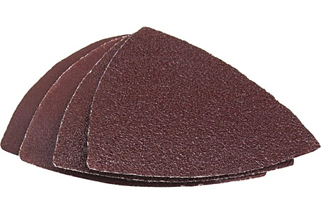 Насадка МФИ ПРАКТИКА шлиф.листы, дельта, VELCRO БЕЗ отверстий 80 мм, P40, 80, 120, 240, набо