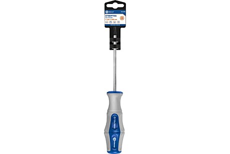 Отвертка Ultra Grip КОБАЛЬТ Torx Tamper-20 х 100 мм CR-V, двухкомпонентная рукоятка (1 шт.) подвес