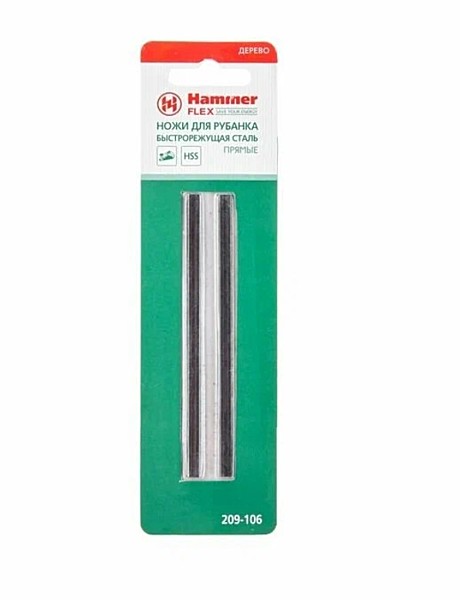 Ножи для рубанка Hammer Flex 209-106 PB 102*5,5*1,1  102мм, 2шт., HSS