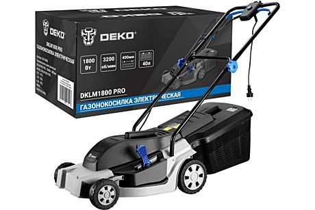 Газонокосилка электрическая DEKO DKLM1800 PRO, 1800Вт, 400мм