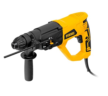 Перфоратор Denzel RH-1050-26, SDS-plus, 1050 Вт, 3.2 Дж, 1100 об/мин, 3 режима 26608