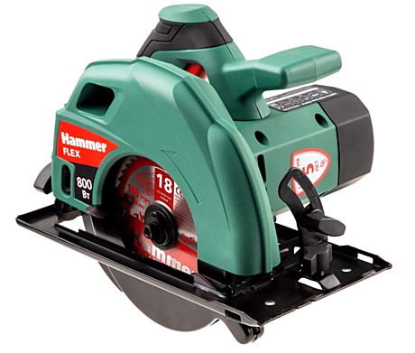 Пила циркулярная Hammer Flex CRP800D  800Вт 4000об/мин 140х16мм макс.пропил 45мм