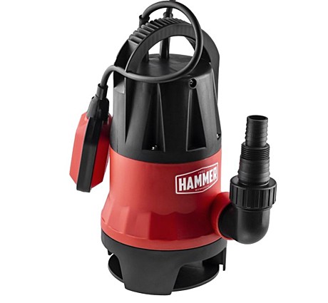 Насос дренажный Hammer NAP550D  550Вт 10000л/ч высота 7м частицы до 35мм
