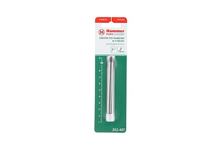 Сверло по кафелю и стеклу Hammer 12х90мм 202-407