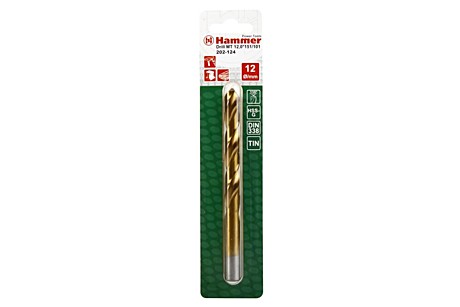 Сверло по металлу Hammer HSS 12х101/151мм 202-124