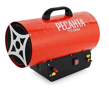 Тепловая газовая пушка Ресанта ТГП-30000 30кВт, 1000м3/ч, 2,4кг/ч, 300м2